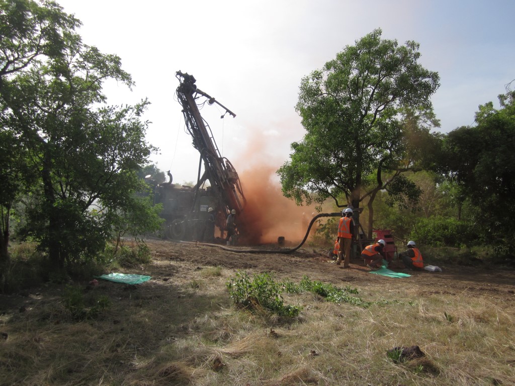Drilling for orogenic gold, Mali